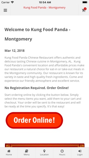 Kung Food Panda Montgomery