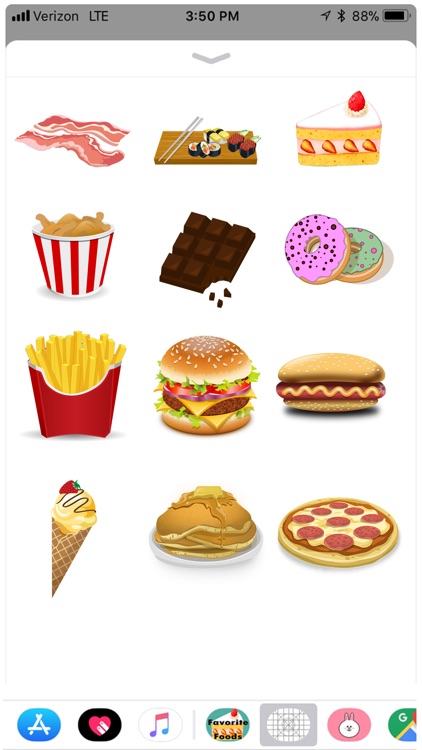 Favorite Foods Stickers