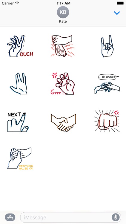 Expressions of Hands Sticker