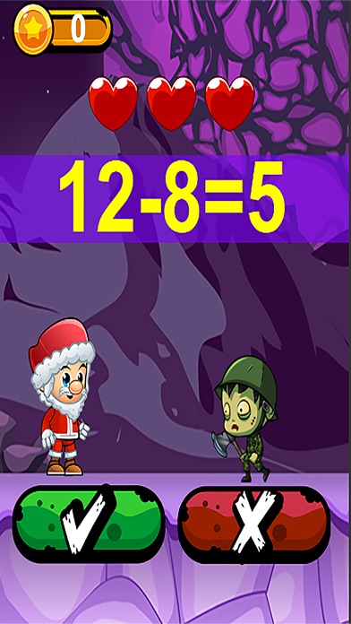 Santa vs Zombie Math screenshot 3