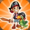 Help our little pirate find the way to kill all zombies, unlock the treasure