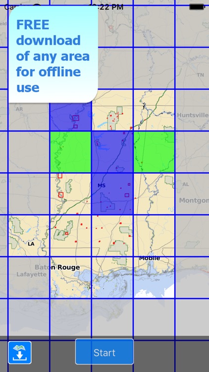 Aqua Map Mississippi Lakes HD screenshot-5