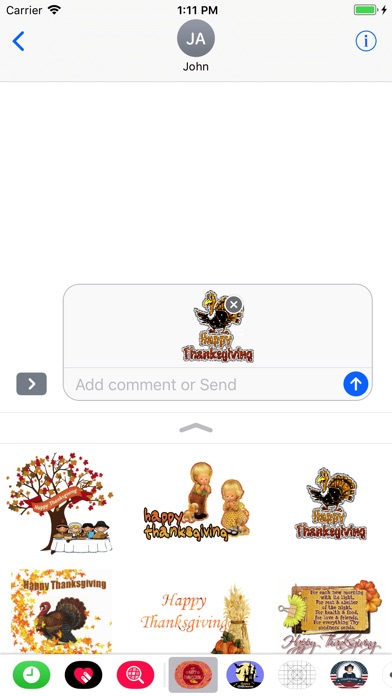 Thanksgiving Day GIF Stickers screenshot 4