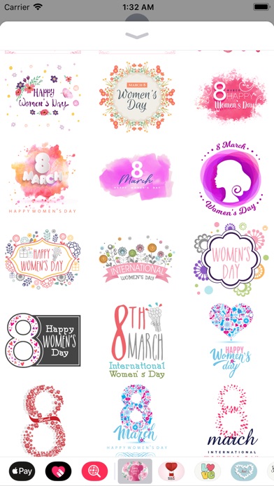 Happy Women's Day Stickers Set screenshot 2