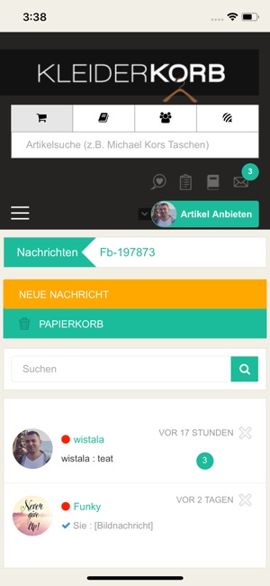 Kleiderkorb.de(圖4)-速報App