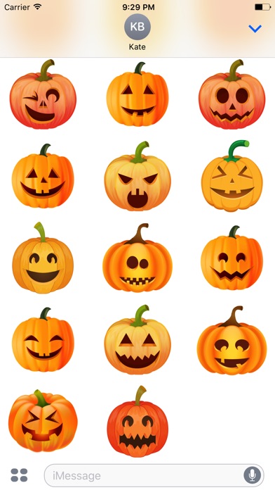 Scary Halloween Pumpkin Emoji screenshot 3