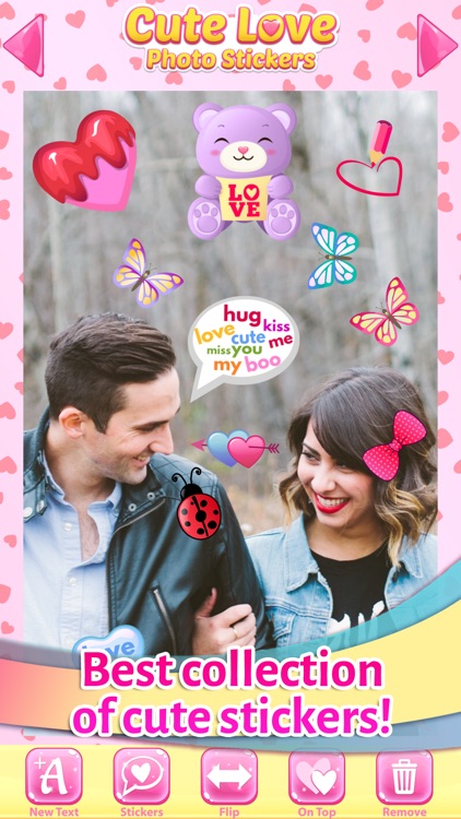 Cute Love Stickers for Photos