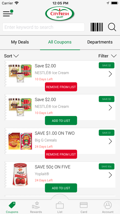 City Fresh Market Rewards App screenshot 3