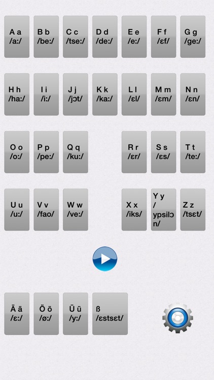 German Alphabet Learning