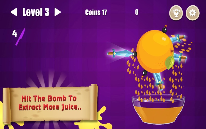 Juicy Knife Throw - Hit Splash screenshot 3