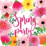 Watercolor Spring Flower Party