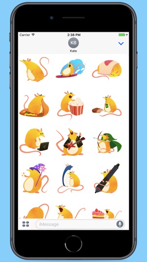 Fatty Orange Rat Stickers(圖2)-速報App