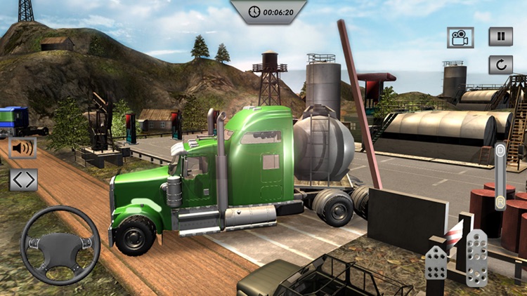 Oil Tanker Transport Hill - Fuel Truck screenshot-3