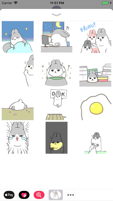 Animated Bunny Stickers screenshot 3