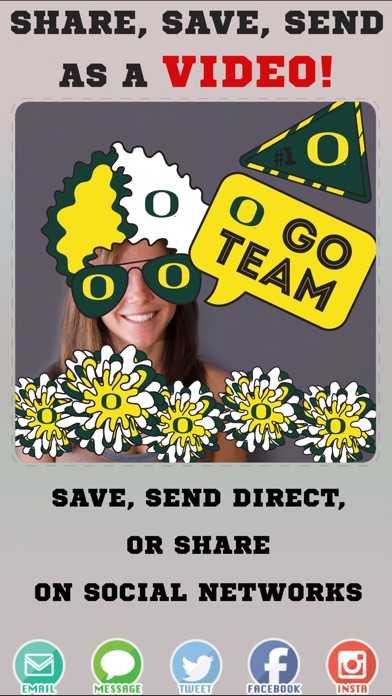 Oregon Ducks Animated Selfie Stickers screenshot 4