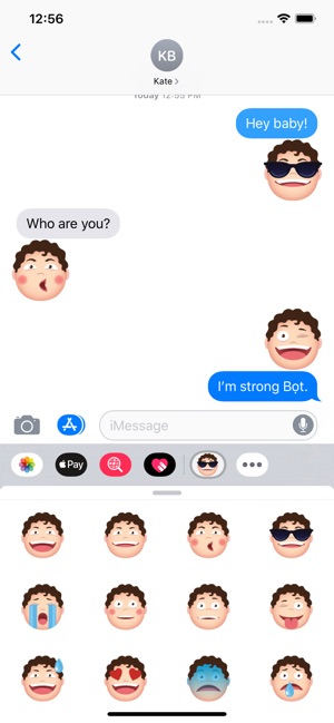 Strong boy emoji