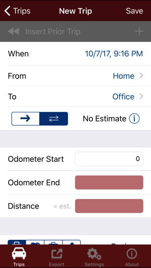 EZ Tripper Mileage Tracker