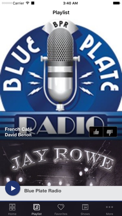 Blue Plate Radio screenshot 2