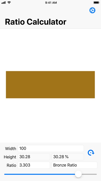 Simple Golden Ratio Calculator