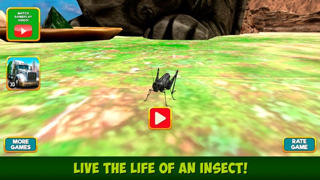 Grasshopper Insect Life Simulator 3D