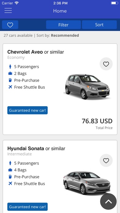 Airport Car Rentals screenshot 2