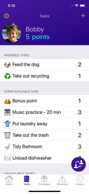 chore chart app for adults
