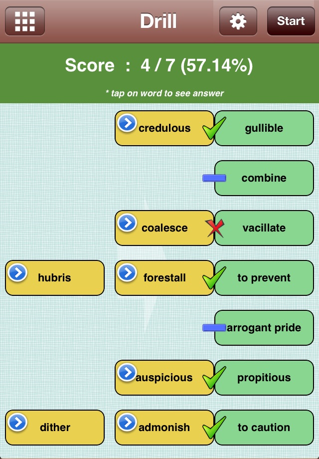 LSAT Vocabulary Lite screenshot 4