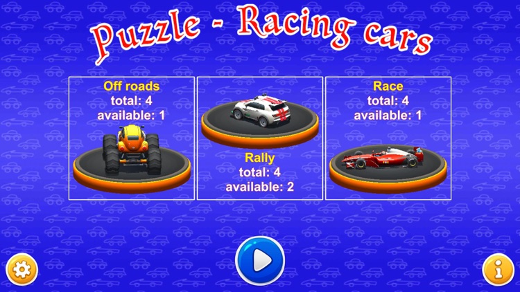 Puzzle - Racing Cars