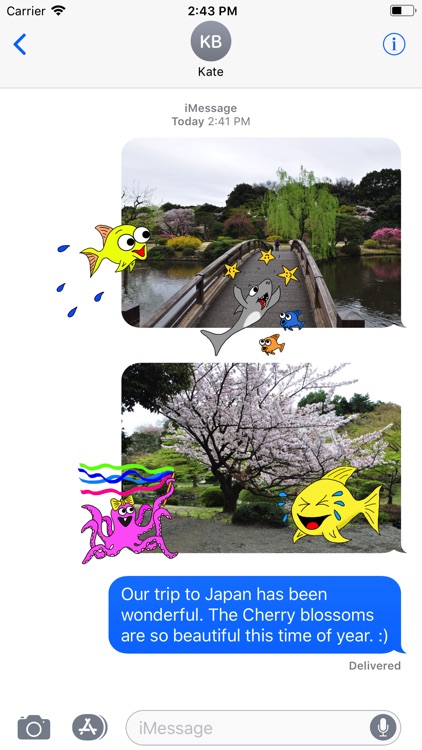 PartyFishLove Sticker Pack screenshot-4