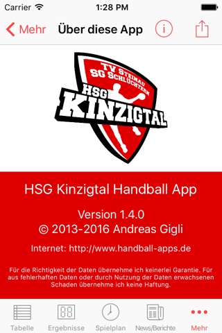 HSG Kinzigtal screenshot 4