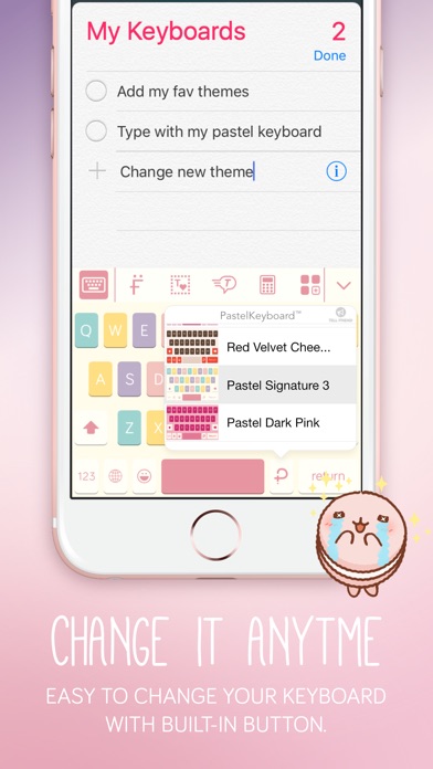 PASTEL KEYBOARD THEMES COLOR 2.5.1 IOS