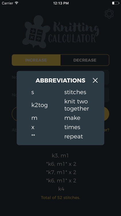 Knitting Calculator screenshot-3