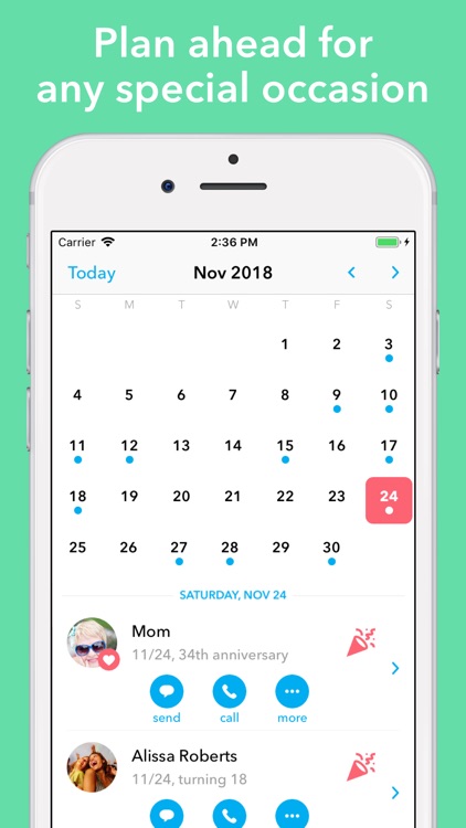 hip: Birthday Reminder App