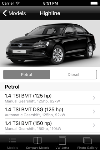 CarSpecs VW Jetta 2014 screenshot 2