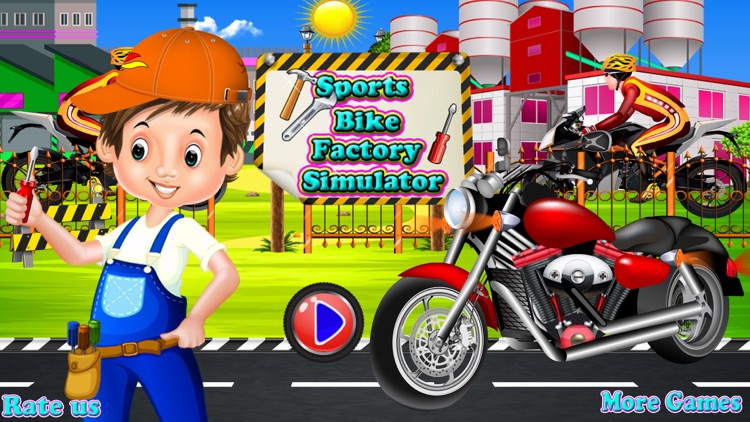 Sports bike factory simulator