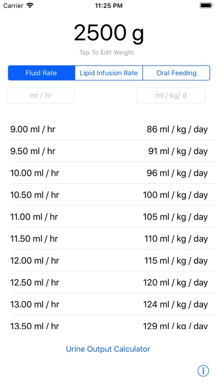 Neonatology Nutrition Tool