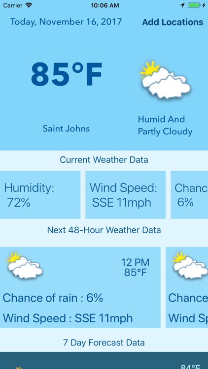 Weather : Clouds are White.