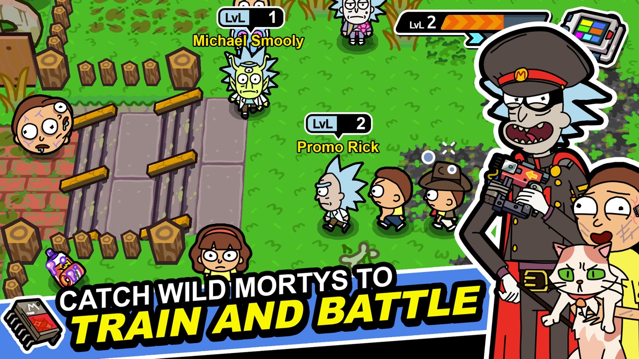 Rick and Morty: Pocket Mortys Hack screenshot 1 - iOS game interface