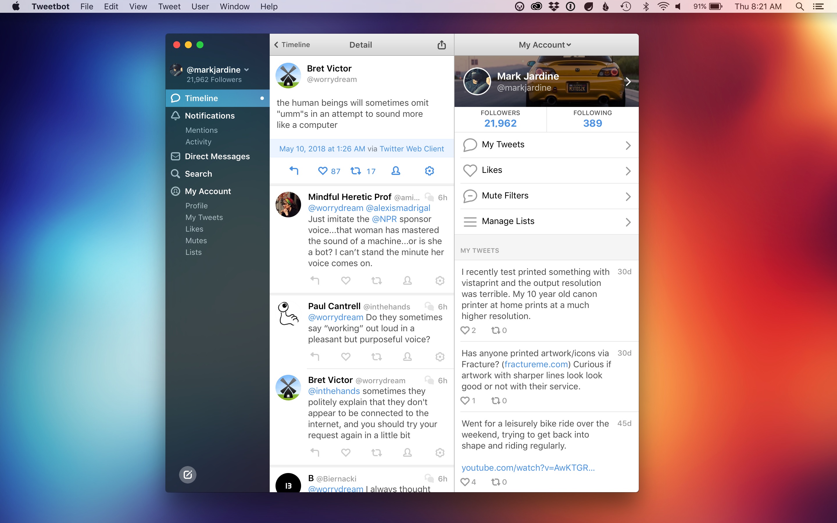 Screenshot do app Tweetbot 3 for Twitter