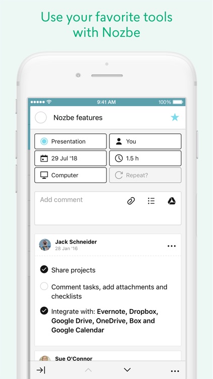 Nozbe: Productive team screenshot-3