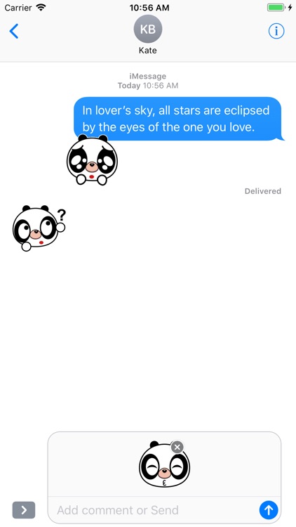 Lovely panda - Fx Sticker