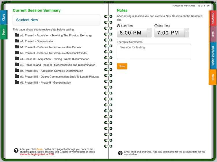 PECS Data Sheet Home screenshot-3