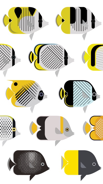 Butterfly Fish Stickers