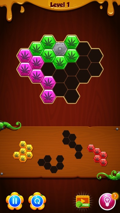 Hexa Weed - hemp block puzzle screenshot 2