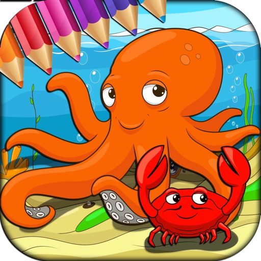 Sea Creatures Coloring Pages iOS App