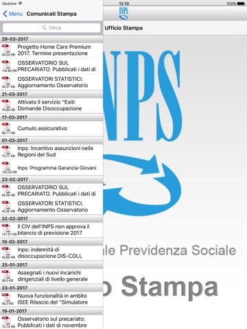 INPS Ufficio Stampa per Tablet screenshot 3