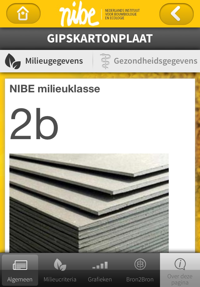 Nibe's Milieuclassificaties screenshot 4