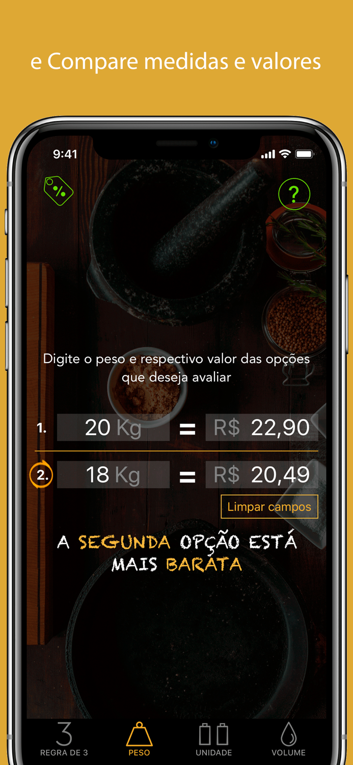 Compare - Regra de 3