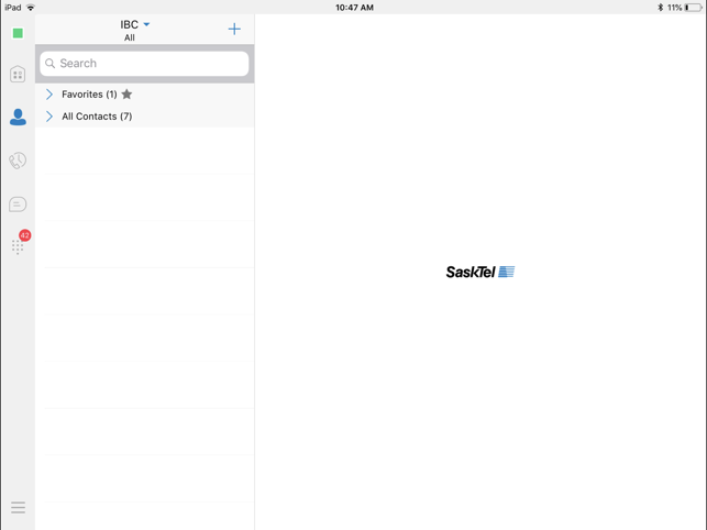 SaskTel IBC for iPad