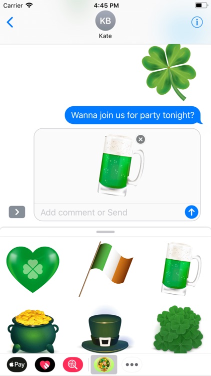 Saint Patrick Wishes Stickers